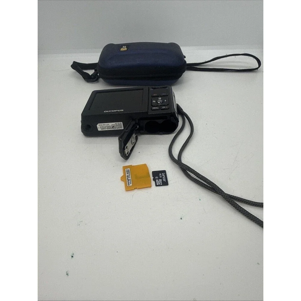 Olympus FE-25 10MP Digital Camera Black with Olympus 4GB Memory Card &Case Works - Picture 8 of 9